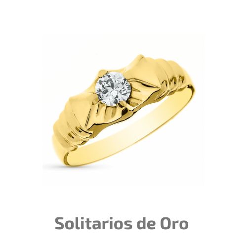 Solitarios de oro